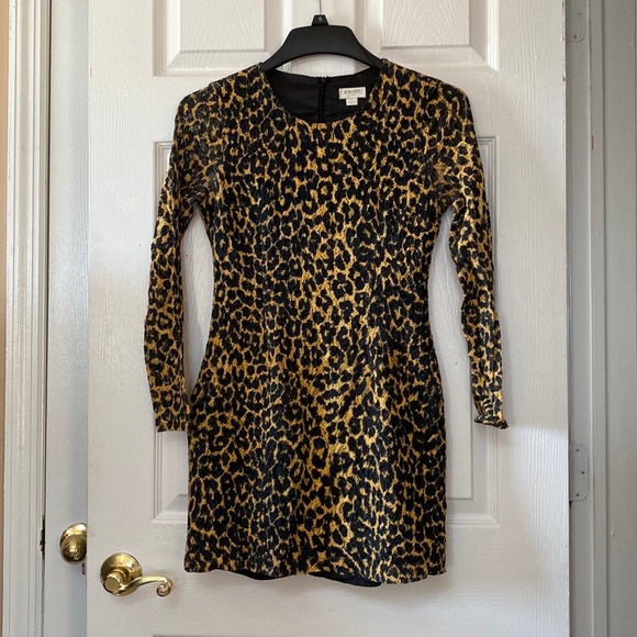 Rodarte Dresses & Skirts - RODARTE x Target Leopard Print Black Lace Mini Dress Bows